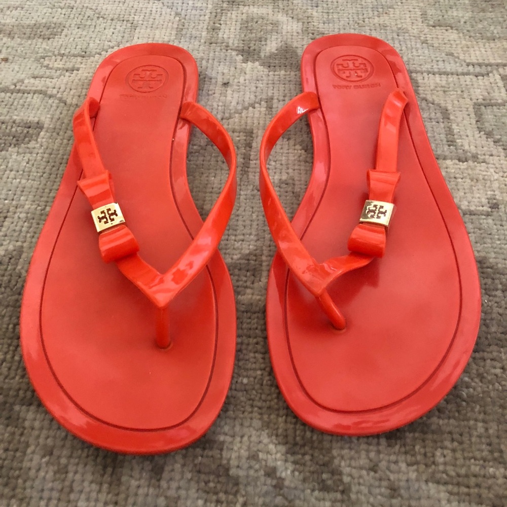 Tory Burch Mini Miller Flat Jelly Sandal - Orange